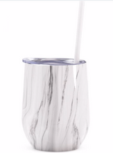 SALE!!!! Wine Tumbler - 12 Oz Steel Wine Tumbler, Swig Inspired Wine Cup,  Double Wall Stainless Wine Tumbler with Lid & Straw