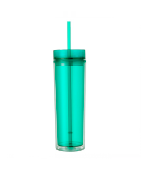 Blank Skinny Acrylic Tumbler 16 oz with Lid & Plastic Straw | 7 tumbler  colors available! | Gift