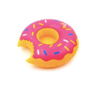 Inflatable Drink Holder - Pink Donut Inflatable Drink Floatie