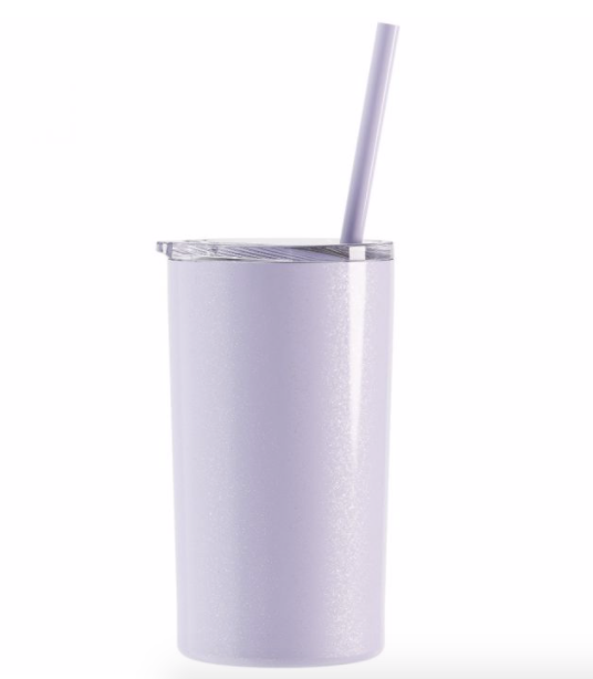 SKINNY TUMBLERS 12 Clear Acrylic Tumblers with Lids and Straws