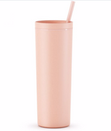 Skinny Tumbler - 18 Oz Soft Touch Rubber Matte Finish