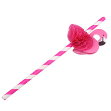 SALE!!! Flamingo Party Straws - Set of 5 Flamingo Disposable Paper Straws