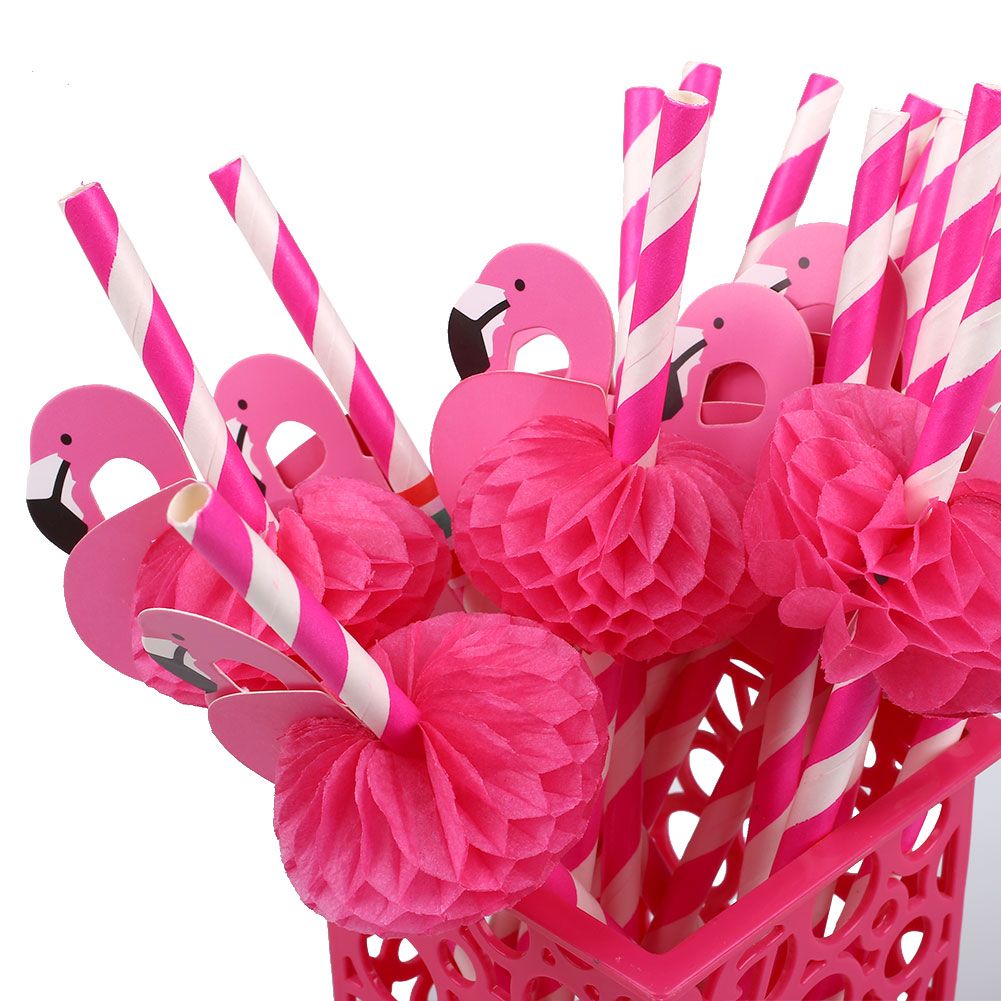 Flamingo Straws - Pk 12 - Perth