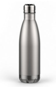 Silver 17 Oz Stainless Water Bottle