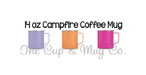 14 Oz Stainless Campfire Coffee Mugs