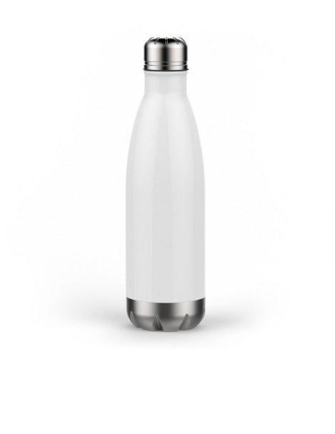Water Bottle, 17 fl oz (500 ml ), White Stainless Steel, In stock!